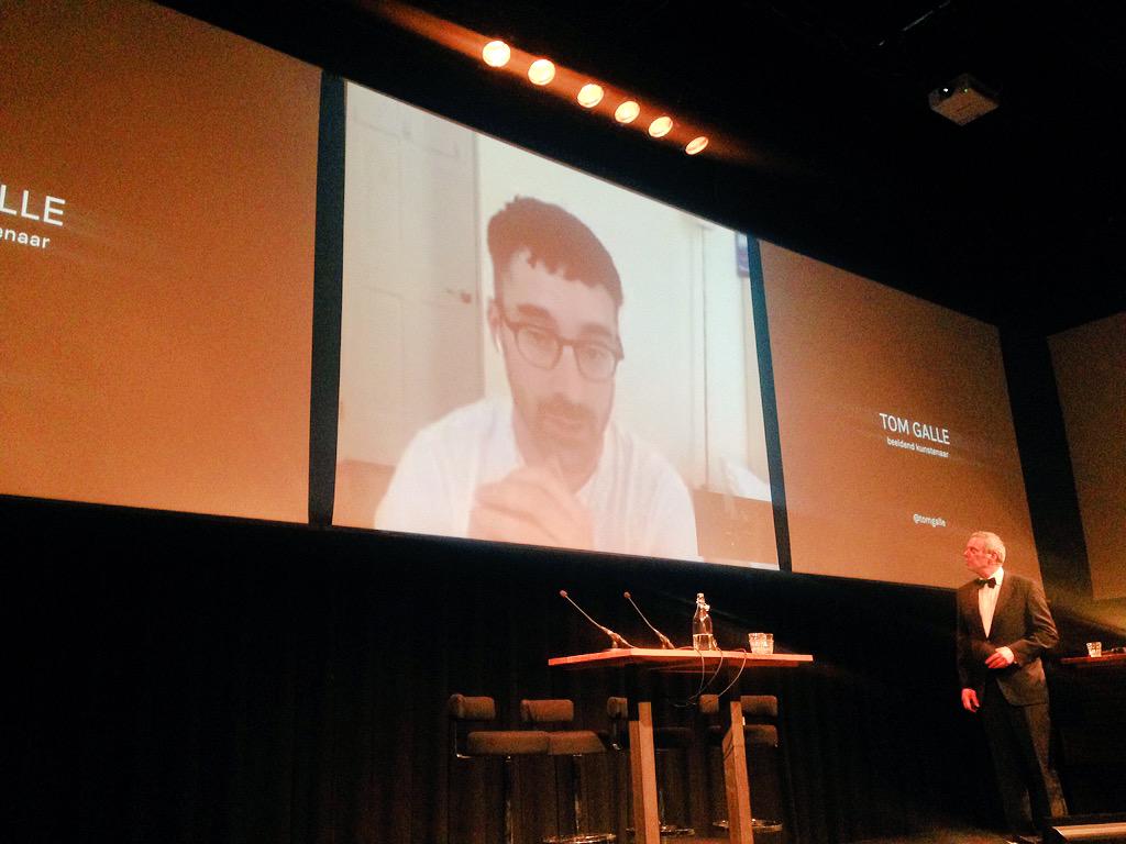 Skyping with the brilliant <a href="/tomgalle/">tom</a> at #ShareThis <a href="/De_Zwijger/">Pakhuis de Zwijger</a> #SadTweets #DrakeWeather