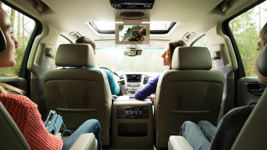The entertainment is covered in the #ChevySuburban. How do you pass the time on trips?
