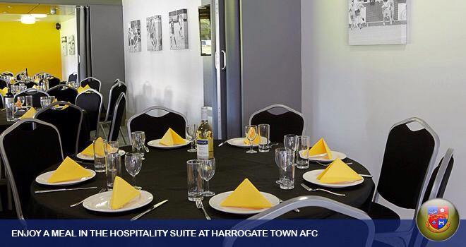 HTAFCCommercial's tweet image. We can offer a fantastic package in our Hospitality Suite on Match Days for Pre-Match meals. #Harrogate #Food #Drink