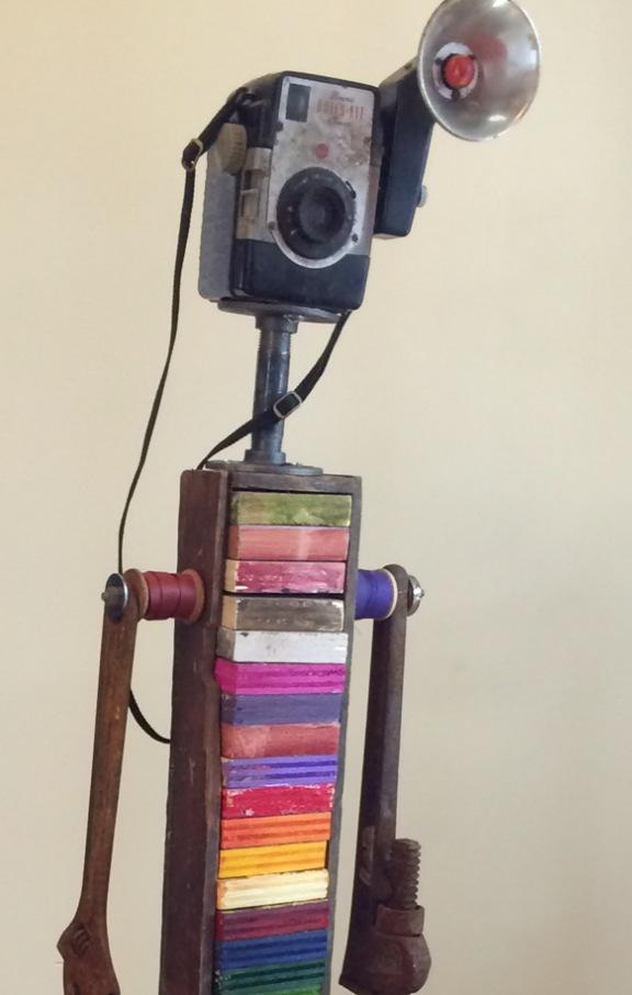 CoulterCards's tweet photo. Come by #CatalystGallery, Main St. #Beacon, this weekend to see my new sculptures #makerspace #bitsandbots #makeart http://t.co/GEEhRKdTLz
