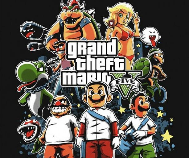 #GrandTheftAuto meets #SuperMarioBros