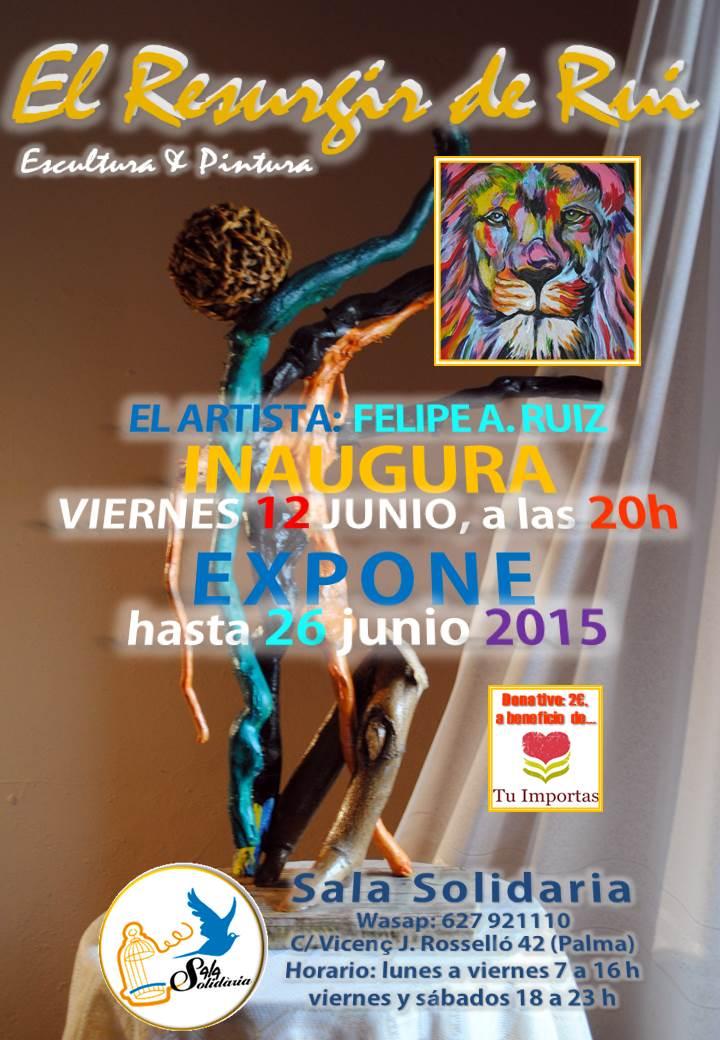 cafesolidari's tweet photo. Felipe INAUGURA "Resurgir" el viernes a 20h rodeado de amigos y familiares a beneficio de Tu Importas. Nos acompañas? http://t.co/qOZI3jO67r