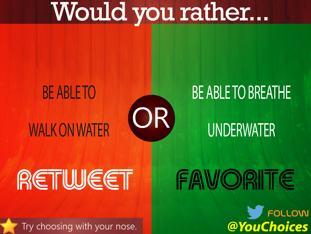 YouChoices's tweet photo. Walk or breathe? http://t.co/OHhz27jtj3