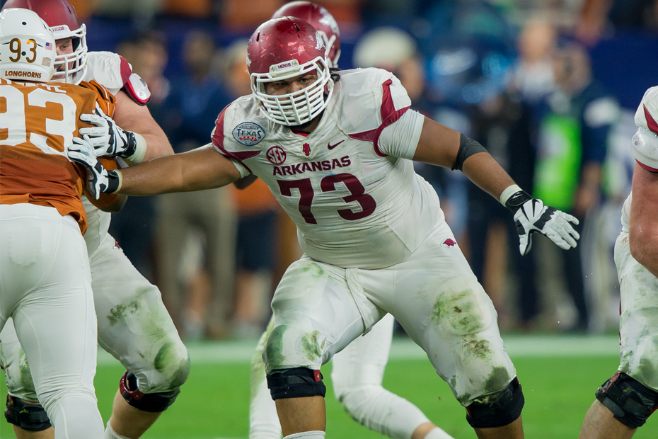 RazorbackFB's tweet photo. Arkansas leads the SEC with seven offensive players selected to @AthlonSports All-SEC teams > http://t.co/qiw9zQAnOu http://t.co/kqbPkkLkDt