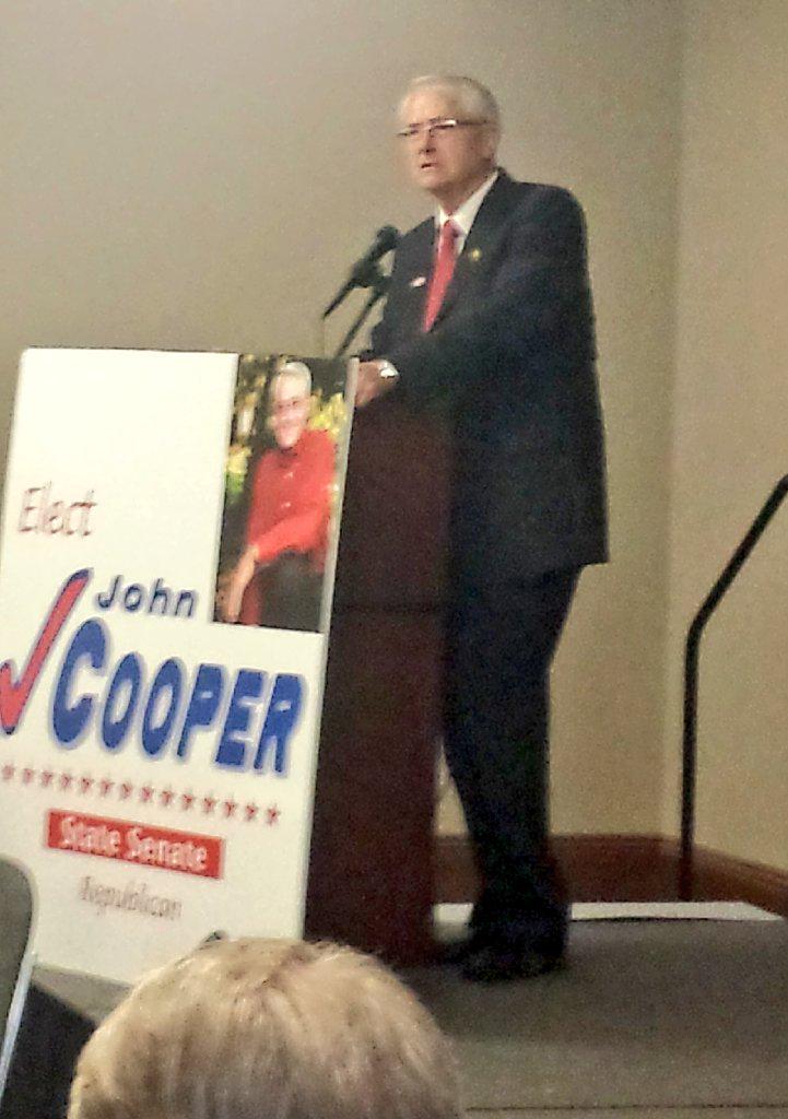 Thanks to <a href="/JimHendren1/">Jim Hendren</a> and <a href="/jasonrapert/">Jason Rapert</a> for helping kickoff @cooper4senate re-election.