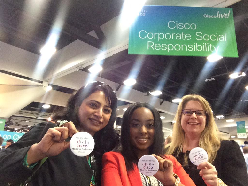 YohannaAndom's tweet photo. Had a wonderful time learning about Cisco's Men For Inclusion and the awesome work they do @Cisco_MFI #CLUS http://t.co/TxI0uSA9a6