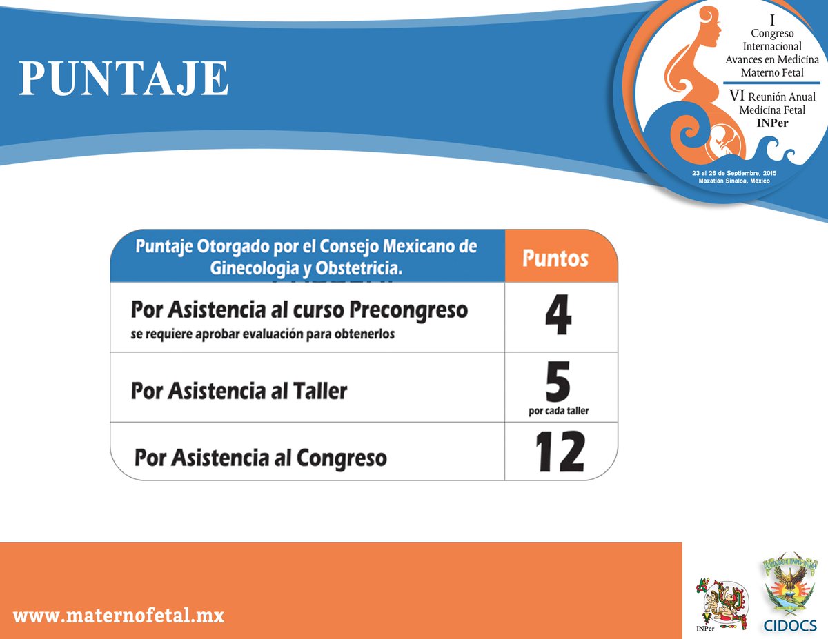 Congresomzt's tweet photo. Puntaje Congreso 2015 Mazatlan http://t.co/F3kG6ibURQ