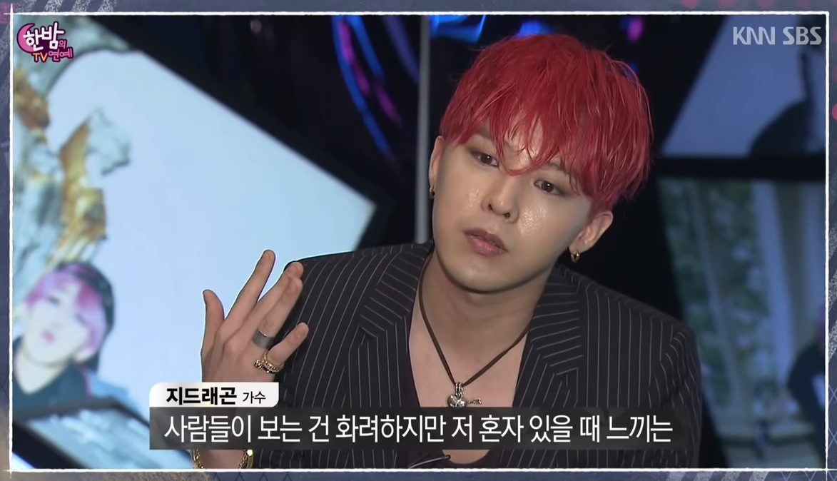 soompi's tweet photo. #GDragon Opens Up About Feeling Lonely Despite His Seemingly Glamorous Life http://t.co/0VrHqAcDwl http://t.co/EXlAuNuTPr