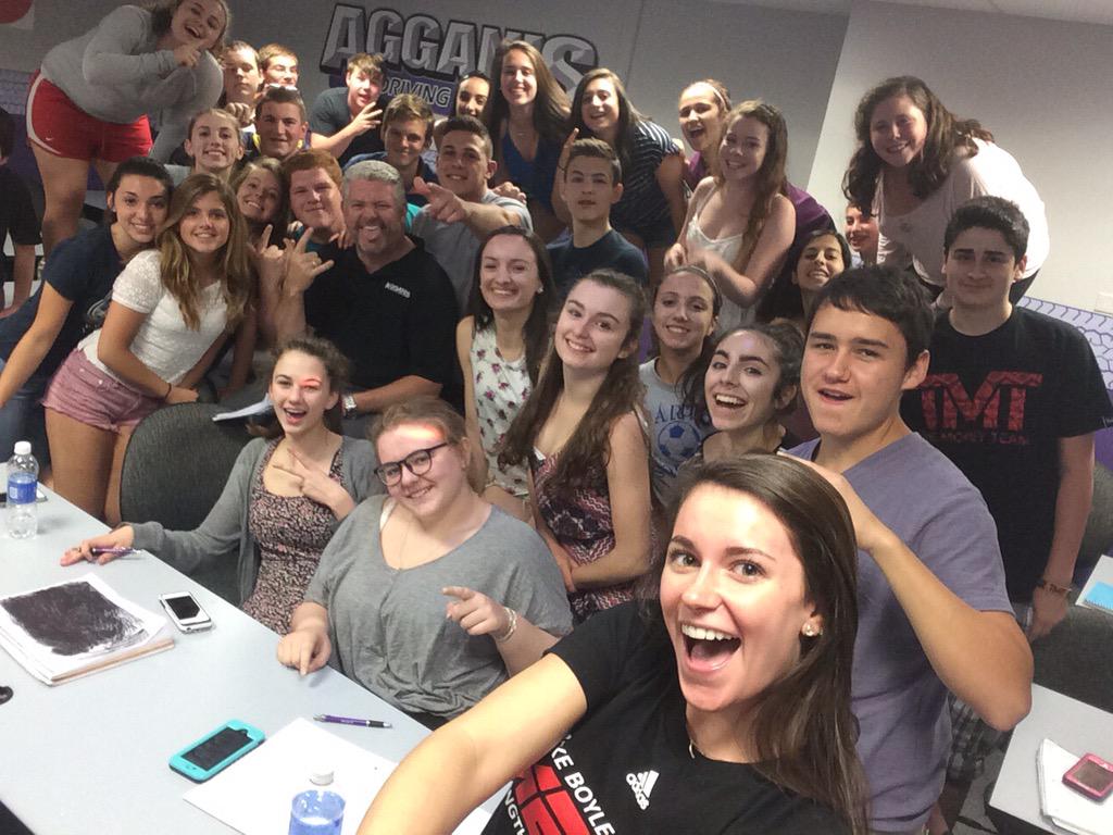 Michaela Boyle on Twitter: "happy drivers Ed love the most talkative class in Agganis Driving School ???????? #mikeman http://t.co/SPrF3uvKiq"