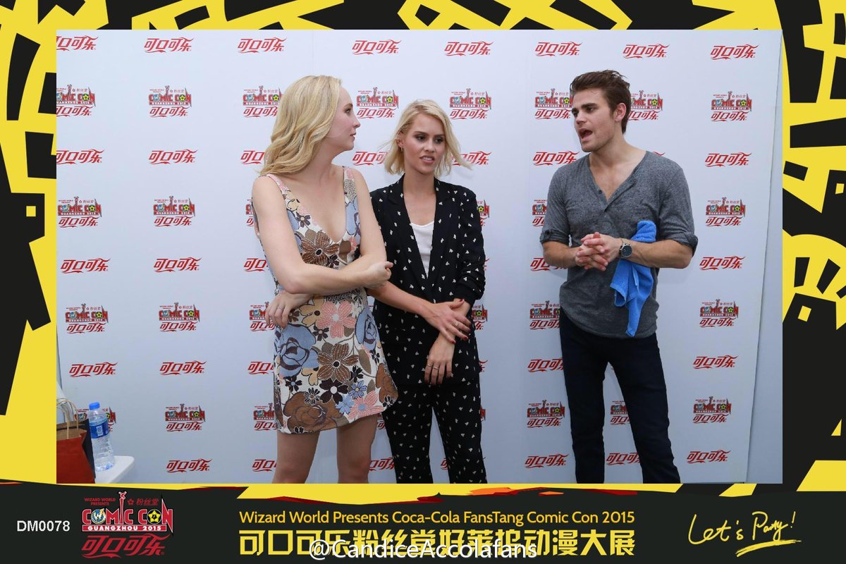 paulwbrasil's tweet photo. Paul Wesley, Candice Accola e Claire Holt na #WizardWorldFansTangComicCon no dia 30/05 http://t.co/pK1pzpsZUG
