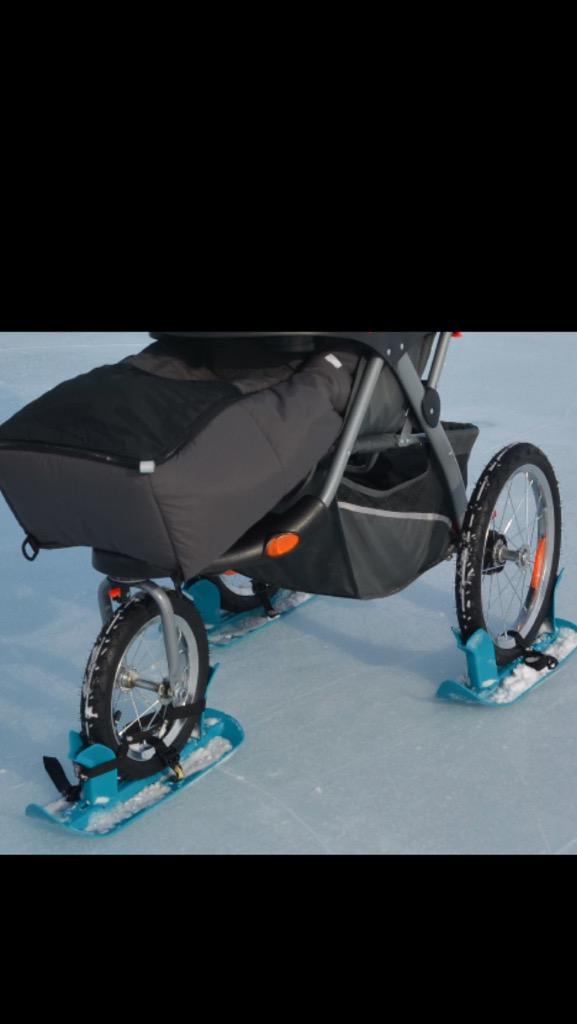 Skis for your stroller... So Canadian it hurts