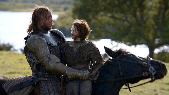 Game of Thrones character face swaps; Arya and The Hound