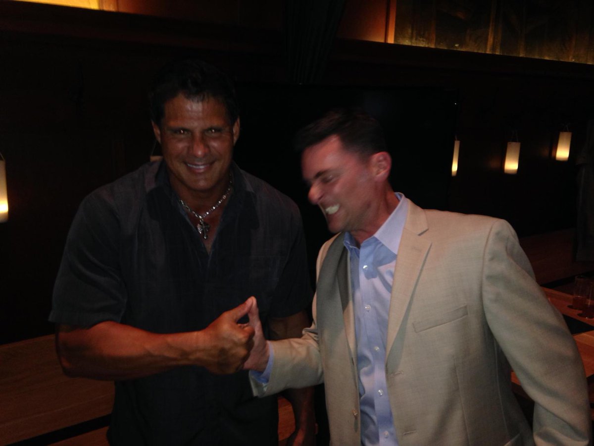 This is me, shortly before defeating Jose Canseco in a battle of thumb war.  Despite being double jointed.