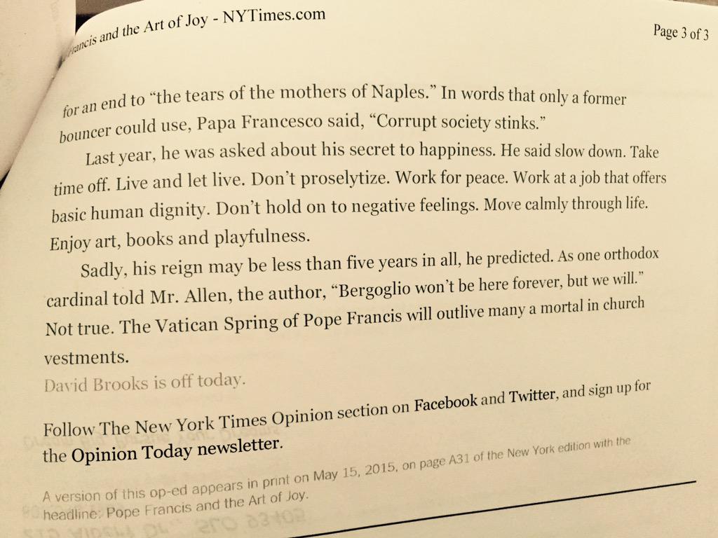 ❤️ Live and let live! #PopeFrancis