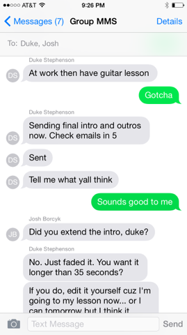 DEJcast's tweet photo. #DEJcast group text, #Part2 http://t.co/GpUfNsR5Wi