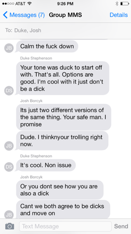 DEJcast's tweet photo. #DEJcast group text, #Part6 http://t.co/ZN3HV6K9hR