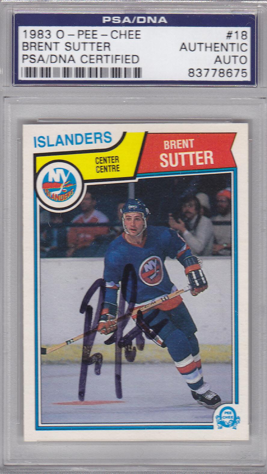 Happy 53rd bday to former current Brent Sutter he signed this RC for me last year 