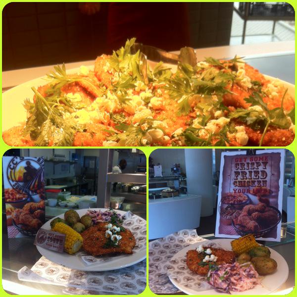 Look what we had on Tuesday!! Popcorn Breaded Chicken at CC's :-)