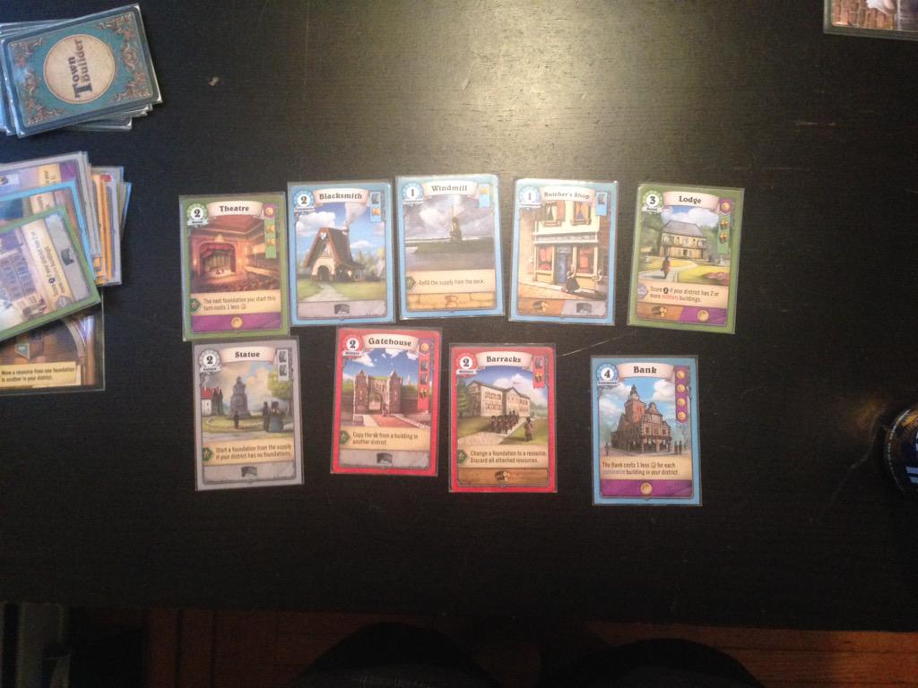 MarcelPerro's tweet image. My losing town in @ericraue's #TownBuilder. Keep an eye out for this one, which will hopefully hot Kickstarter soon!
