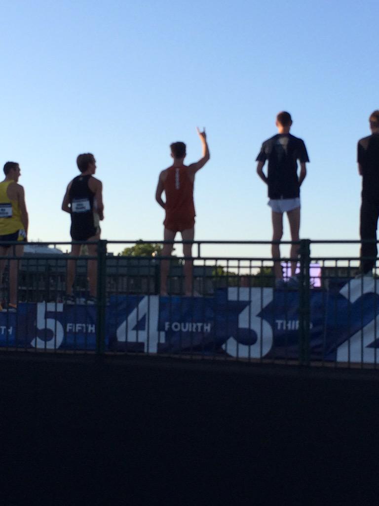 BradHerbster's tweet photo. @Craig_Lutz 4th in the 10k at NCAA's great race and gutsy #guts #NCAATF #Texas http://t.co/Fg2MLuhGta