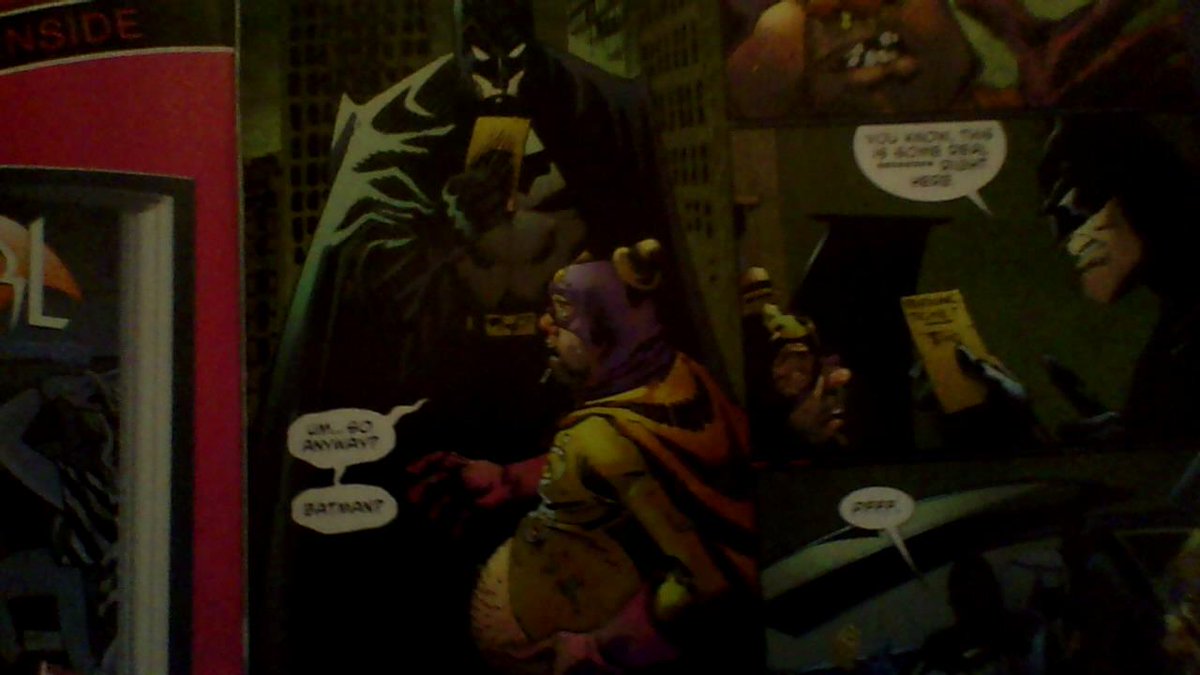 Splatterature's tweet image. "You know, this [parking ticket] is some real bullshit right here." -Batman #sectioneight still needs member eight.