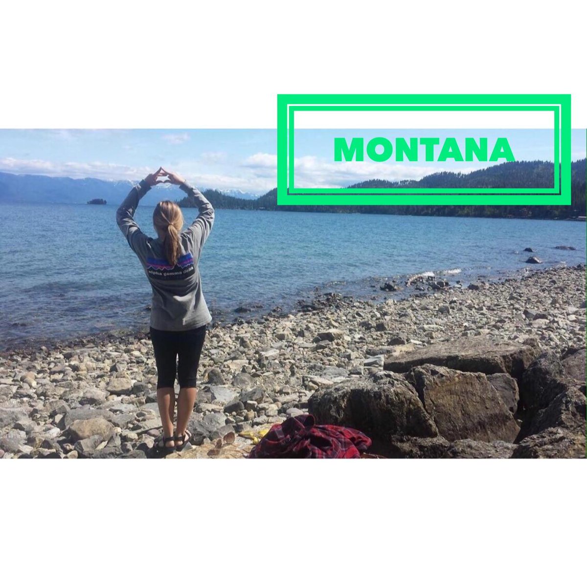 NovaAlphaGam's tweet photo. This week's #WhereInTheWorldWednesday goes out to our sister Libby who went hiking in Montana! #VUAlphaGam http://t.co/v2RAX3AuC9