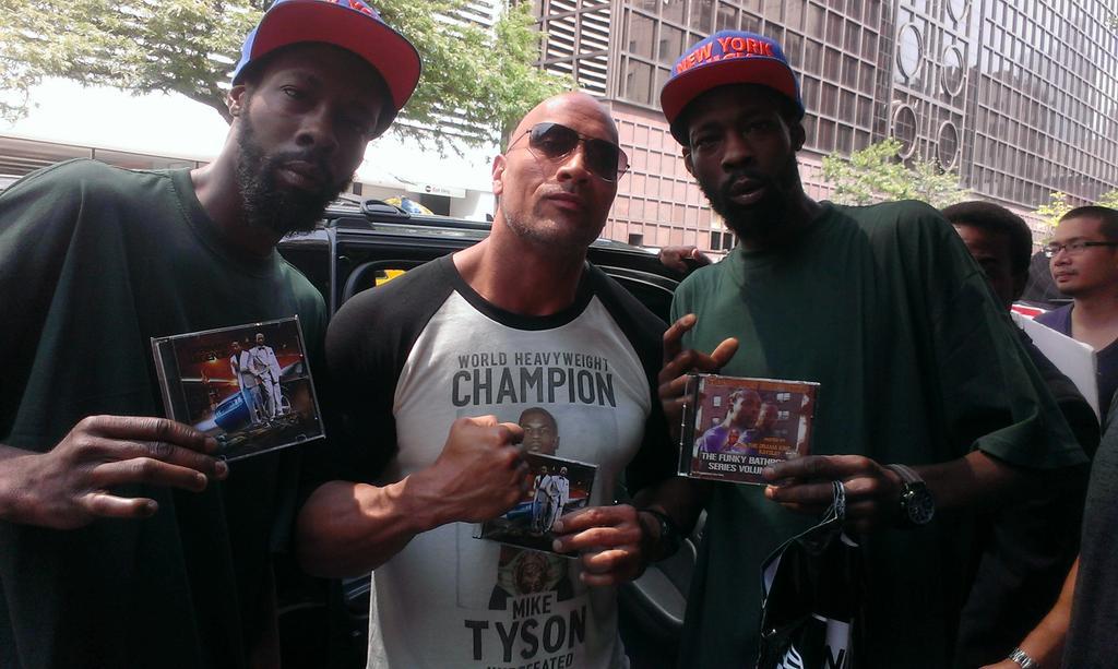 FilthyBrotherz's tweet photo. CheckOut Iconic Wrestler, Tv/Movie Actor (DWAYNE "THE ROCK" JOHNSON) Endorsing Our (FOURTH TIMELESS ALBUM) Legendary! http://t.co/c8oYKWPsBc