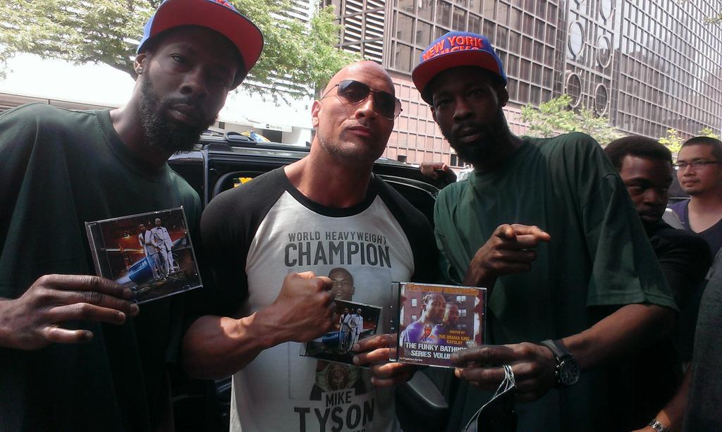 FilthyBrotherz's tweet photo. CheckOut Iconic Wrestler, Tv/Movie Actor (DWAYNE "THE ROCK" JOHNSON) Endorsing Our (FOURTH TIMELESS ALBUM) Legendary! http://t.co/c8oYKWPsBc