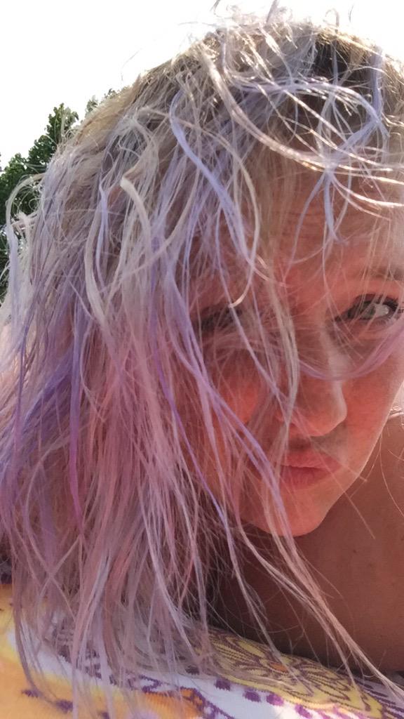 sarahjfenn's tweet image. Hate how fast the purple fadeddd 😤 #whatcolornext