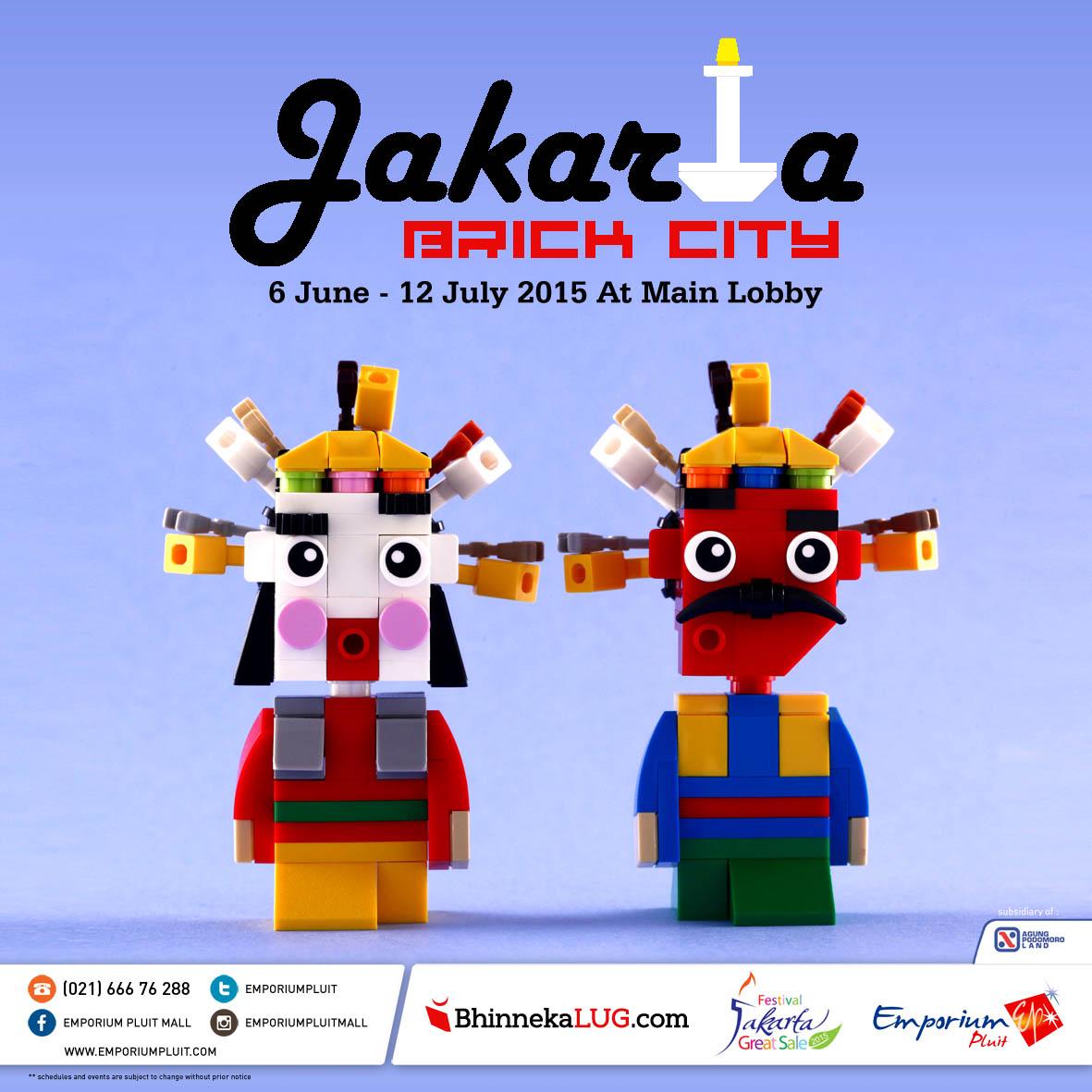 EmporiumPluit's tweet photo. "Jakarta Brick City" - The Landmark of Jakarta Exhibition until 12 Jul 2015. All made from LEGO! #BhinnekaLUG #legoid http://t.co/EZ0xUpbqGc