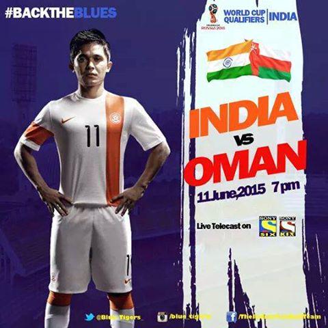 Chiranjibi_Pati's tweet image. @FIFAWorldCup qualifier...
#INDvOMA #BackThe Blues 
#BlueTigers

All the best Team India....

Live on #Sony_Six...