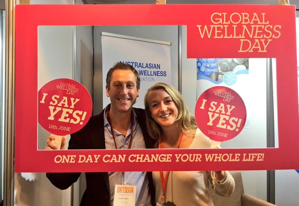 endotaspa's tweet photo. Co-founder Melanie & Charles Davidson from the Peninsula Hot Springs. We say yes! #GlobalWellnessDay #hapconf http://t.co/CRKiEK0DH4