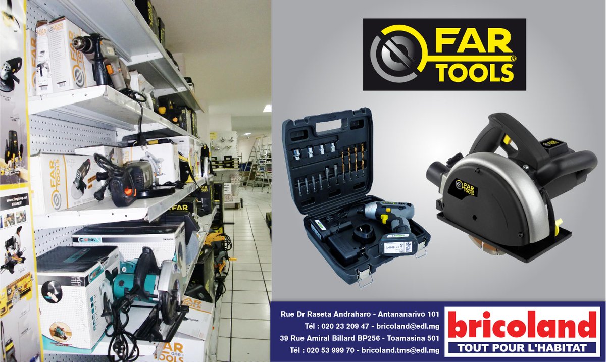 heryasn's tweet image. #FarTools est toujours là pour vos projets et travaux. Disponible chez #Bricoland