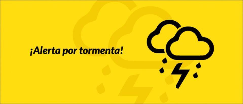 Desde las 12 h hasta las 18 h se mantiene la alerta amarilla por fenómenos atmosféricos (tormentas). <a href="/aytoparla/">Ayuntamiento de Parla</a>