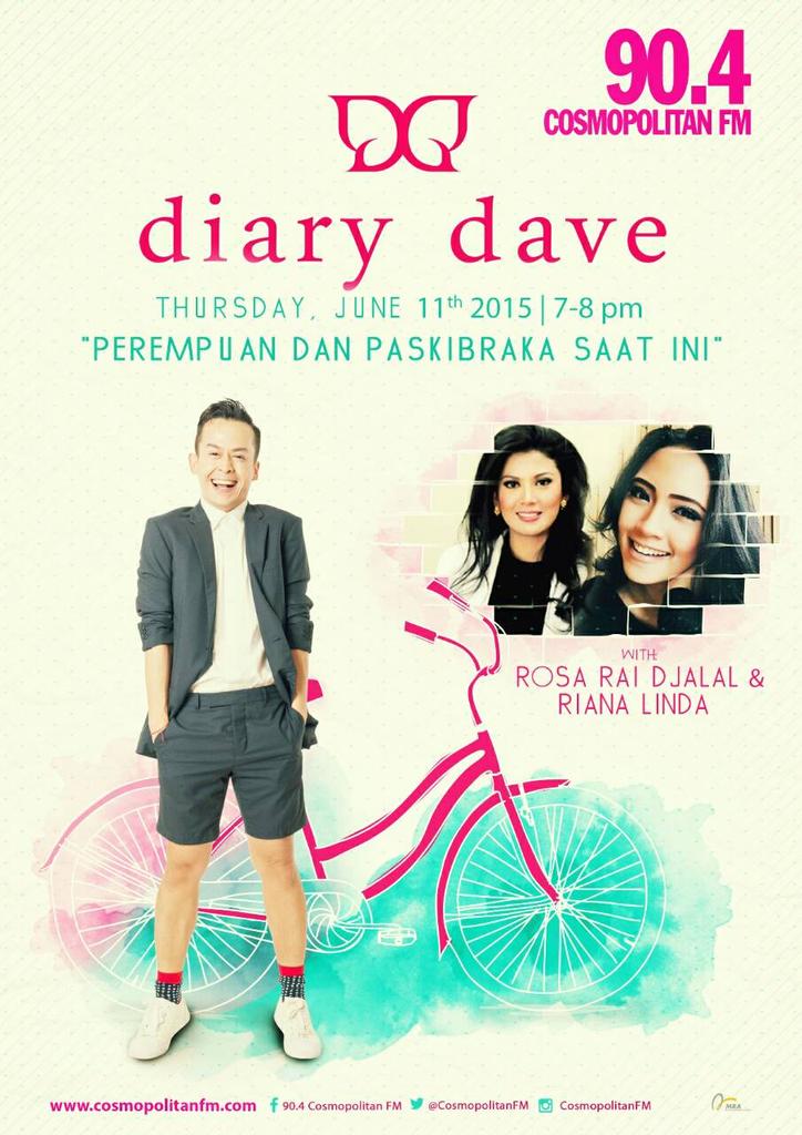 Selamat malam semua! Dengerin <a href="/CosmopolitanFM/">90.4 Cosmopolitan Radio</a> jam 7-8 malam ini yaaaa. Jangan lupa dengerin 90.4 Cosmopolitan FM :)