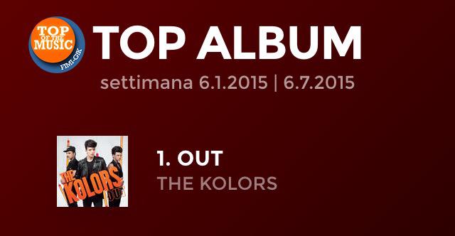 TheKolors's tweet photo. Anche questa settimana primi in classifica @FIMI_IT! Grazie a tutti voi di cuore #out #OUTInStore http://t.co/6QMquggPkI