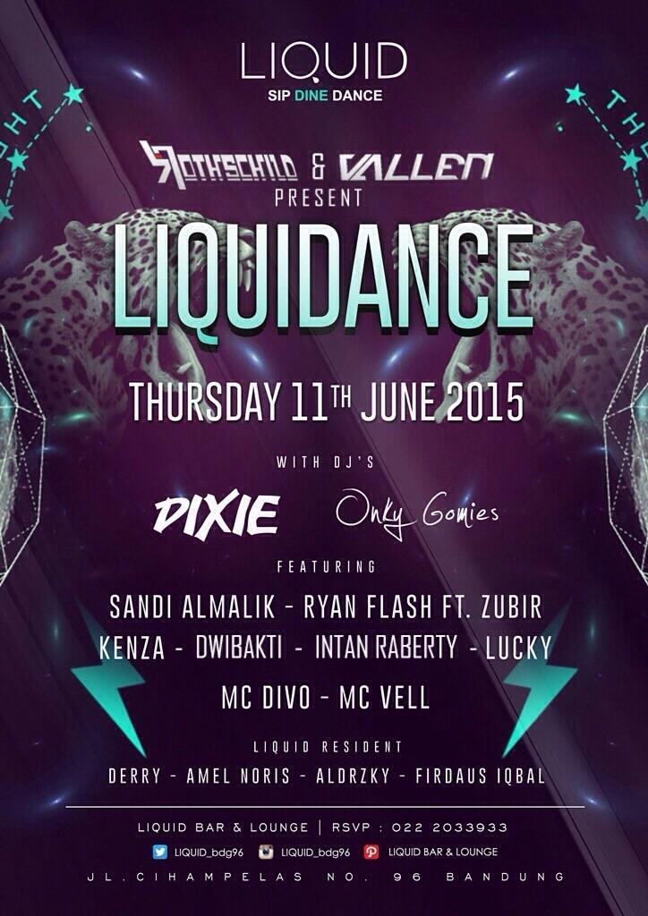 Tonight #LiquiDance <a href="/LIQUID_bdg96/">LIQUID BAR & LOUNGE</a> w/ <a href="/danisubrata/">DIXIE</a> <a href="/onkygomies/">ongky gomies</a> @Zubir_Vallen <a href="/sandyalmalik/">Sandy'AL</a> @ryandflash <a href="/Kenzaiueo/">IG: KENZAIUEO</a>