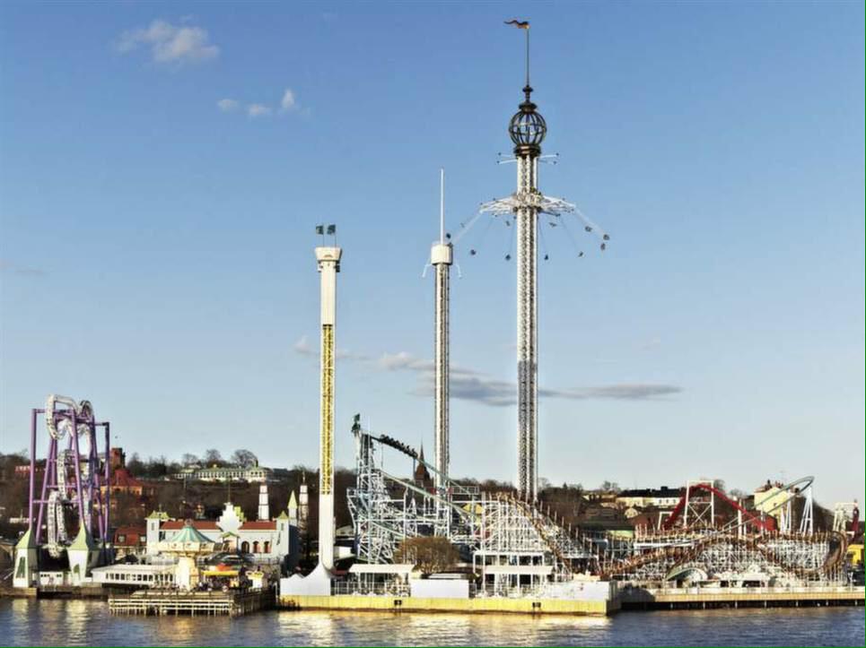 Лунапарк в стокгольме. Луна-парк грёна-лунд. Парк аттракционов тиволи грёна-лунд. Грёна лунд стокгольм. Грёна лунд стокгольм.