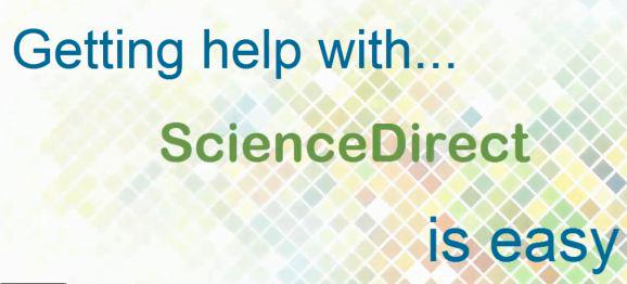Sciencedirect's tweet photo. Need ScienceDirect support? Start with Help. Watch this short video to get going:
http://t.co/Q4nLE7dNrf http://t.co/mOCr9jIcB9
