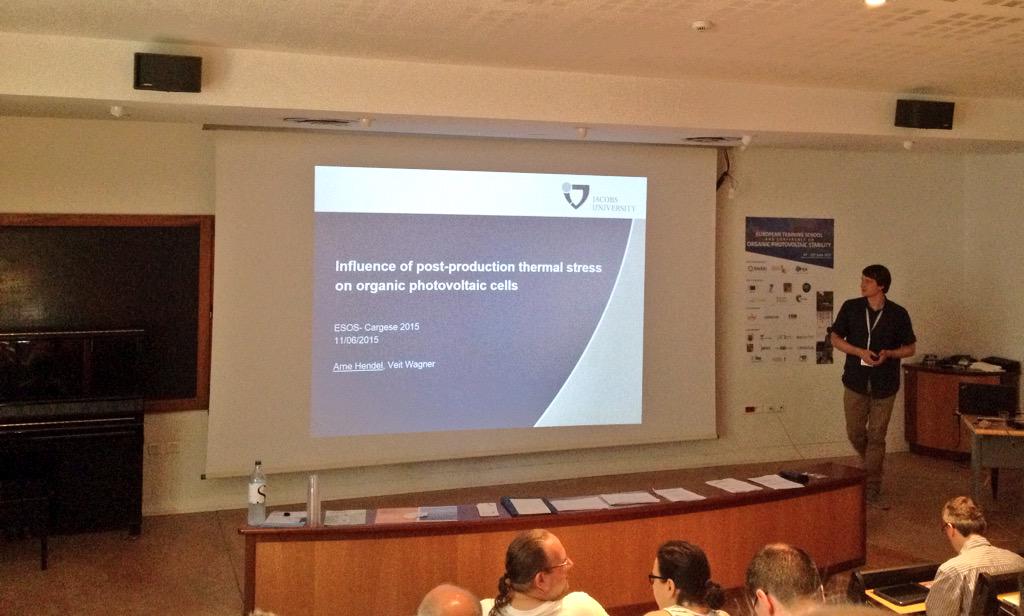 ProjectEstablis's tweet photo. Congrats to Arne Hendel @jacobs_bremen for his presentation! Well done! #OPV #ESOS http://t.co/7jviw3xR6w
