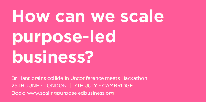 al_north's tweet photo. Join us in London or Cambridge to figure out: How can we scale purpose-led business? http://t.co/0yNUT751O3 http://t.co/956WGdbUK2