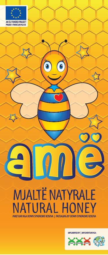 The amë SE includes a series of activities such as packaging of honey in 20g units,supporting coffee shop postcards.