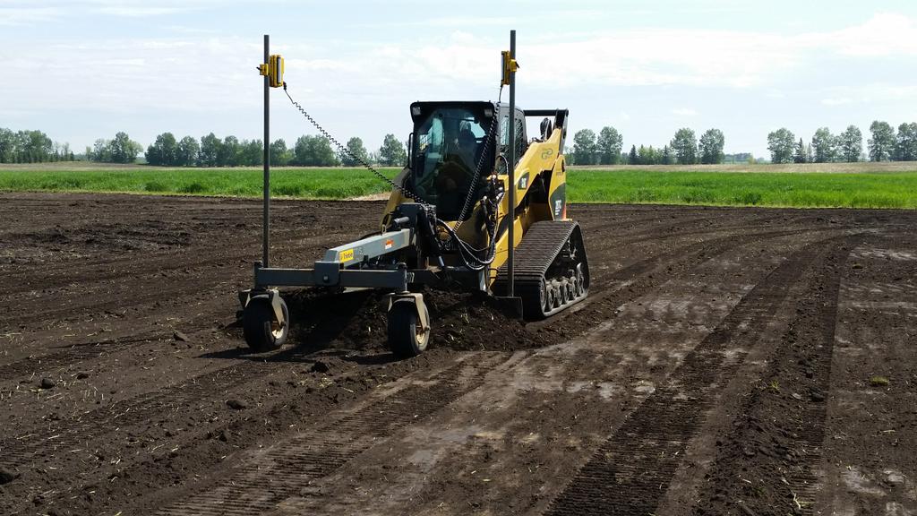 Finish grading our new turf plots expansion with Goodwin Golf