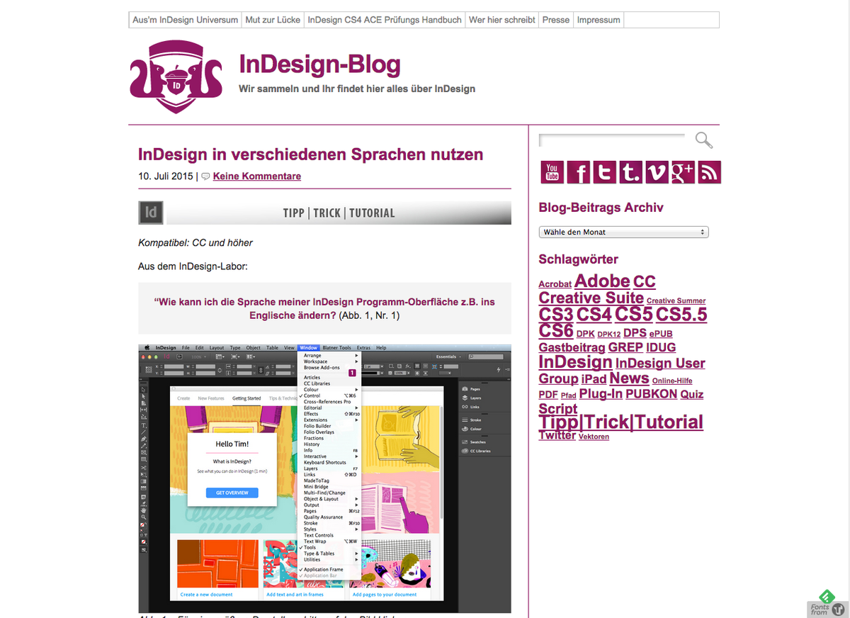 Neuer Blogpost: #InDesign in verschiedenen Sprachen nutzen > So geht’s: bit.ly/id_div_sprachen #Tutorial