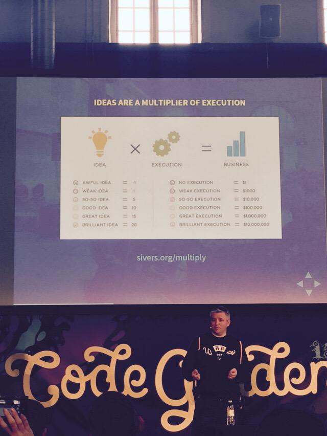 visuelit's tweet photo. Idears are a multiplier of execution #cg15 http://t.co/tz23bBu2CF