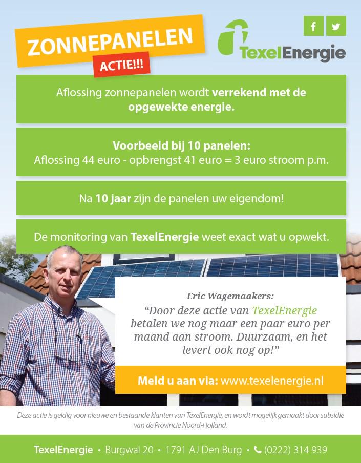 Eric Wagemaakers: 'Door deze actie van TexelEnergie betalen we nog maar een paar euro per maand aan stroom!'