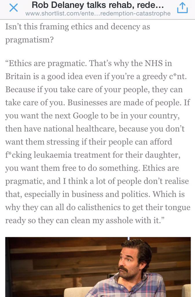 robdelaney's tweet photo. This is what I said about the NHS in @ShortList: http://t.co/5Mnk8sFBxi