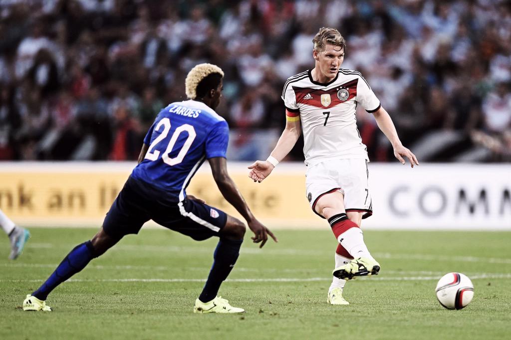 BSchweinsteiger's tweet photo. Trotz des Ergebnisses war's wichtig, den Rhythmus wiederzufinden. Am Erfolg im Abschluss müssen wir arbeiten. #GERUSA http://t.co/5kQSNGZ77T