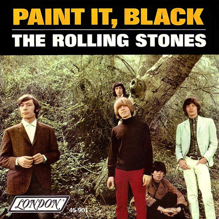 #OnThisDay in'66 #RollingStones started a 2 week run at No1 on #USsingles with #PaintItBlack the group's 3rd US No.1