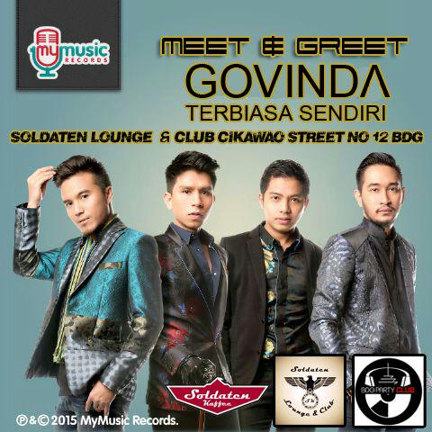 Tonight MEET&amp;GREET "GOVINDA" <a href="/SoldatenLounge/">SOLDATEN Lounge&Bar</a> <a href="/GovindaOfficial/">Govinda</a> <a href="/ifan_govinda/">Muhammad Irfan</a> <a href="/ade_govinda/">Ade Nurulianto</a> <a href="/jeje_govinda/">Ritchie Ismail</a> <a href="/luki_govinda/">yosafat luki</a>